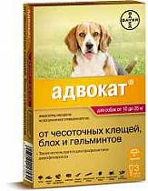 Адвокат для собак 10-25 кг/ капли/ 1 ПИПЕТКА