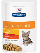 Hills PD/ конс/ Urinary Care c/d/ д/кошек урология/стресс/ 85гр